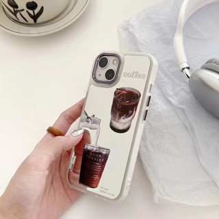 เคสโทรศัพท์มือถือ tpu แบบนิ่ม ลายกาแฟ สําหรับ iPhone 14 14promax 14pro 12pro 13pro 13 12promax