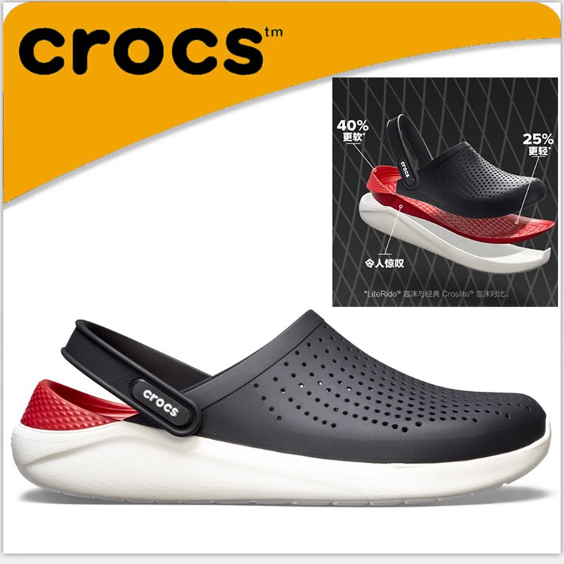 สั่งแล้วส่งเลย-crocs-literide-clog-รองเท้าแตะ-รองเท้าลำลองผู้ใหญ่-รองเท้าผู้ใหญ่-รองเท้าหัวโต-หิ้วนอก-ถูกกว่าshop