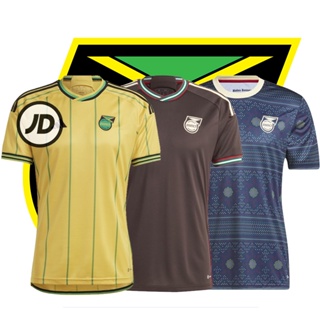 เสื้อกีฬาแขนสั้น ลายทีมชาติฟุตบอล JD 23-24 Jamaica Jersey ชุดเหย้า สําหรับผู้ชาย และผู้ใหญ่ ไซซ์ S - 2XL