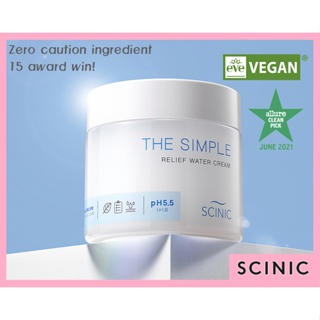 [SCINIC The Simple] Certified Vegan Moisture Cream ครีมบํารุงผิวหน้า ขนาด 80 มล.