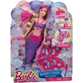 Barbie Bubble-Tastic Mermaid Doll CFF49 ตุ๊กตาบาร์บี้นางเงือก Bubble-Tastic CFF49