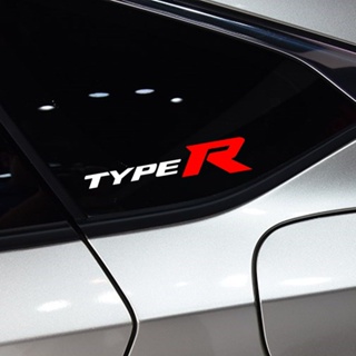 แผ่นสะท้อนแสง StiHonda Type R Civic สําหรับตกแต่งกระจกรถยนต์