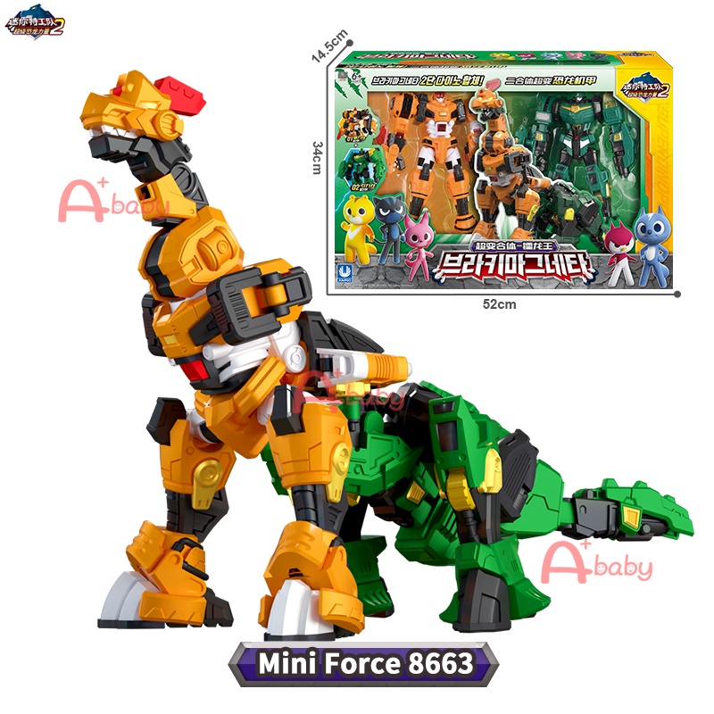 Mini Force หุ่นยนต์ของเล่น ซุปเปอร์ไดโน่ พาวเวอร์ ของแท้ ขนาดเล็ก ...