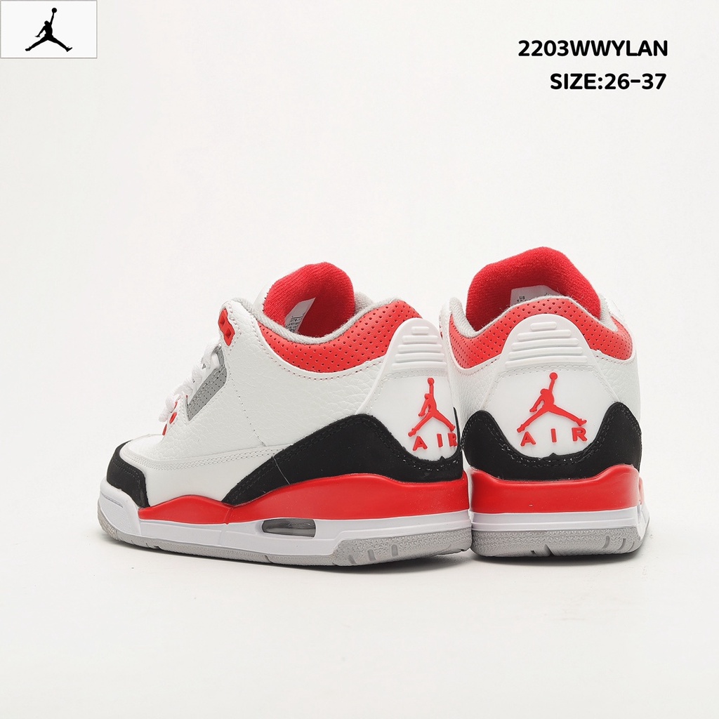 original-n-i-ke-air-jordan-3-retro-aj3-รองเท้าผ้าใบบาสเก็ตบอล-สําหรับเด็ก