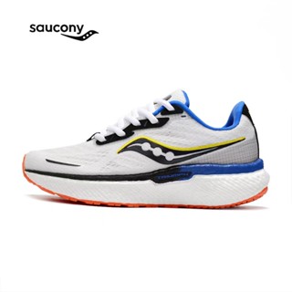 Original Saucony Triumph 19 รองเท้าผ้าใบลําลอง ข้อสั้น ดูดซับแรงกระแทก เหมาะกับการวิ่ง