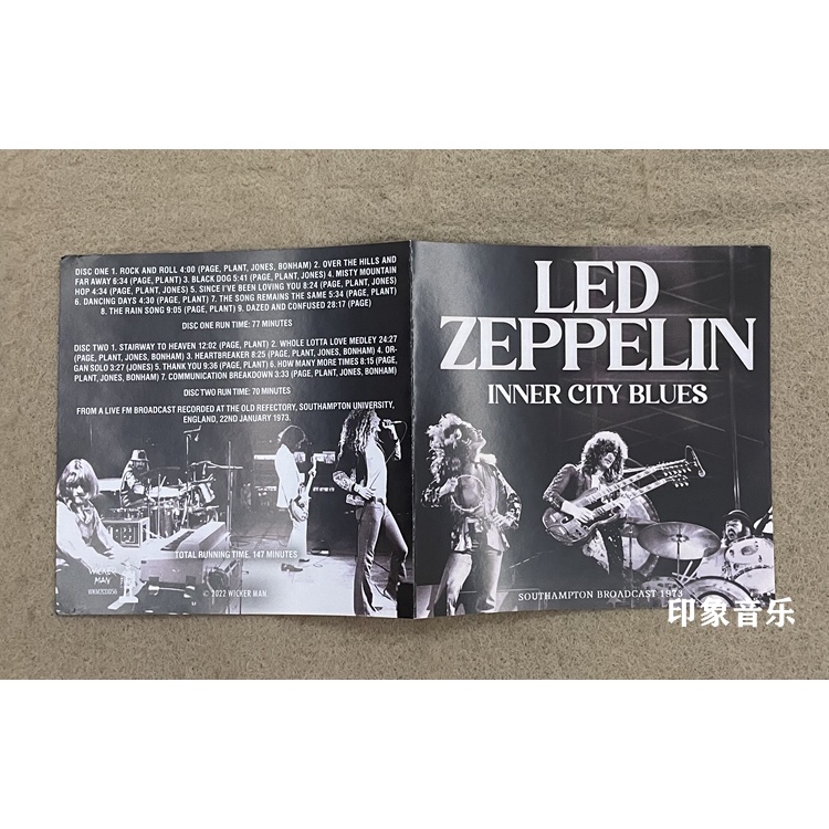 แผ่น-cd-เพลง-unopened-led-zeppelin-inner-city-blues-2-แผ่น