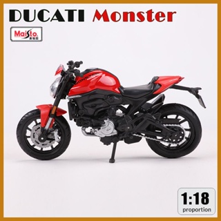 โมเดลรถจักรยานยนต์จําลอง ขนาด 1:18 Ducati Monster 2021