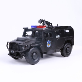 โมเดลรถยนต์จําลอง 1: 32 Tiger Type Chariot SWAT Armored Vehicle ของเล่นสําหรับเด็ก