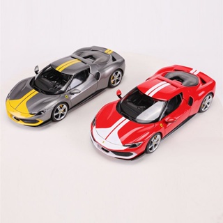 โมเดลรถยนต์จําลอง Betty High 1: 18 Ferrari 296GTB Assetto Fiorano ของเล่นสําหรับเด็ก