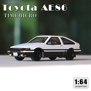 Time MICRO โมเดลรถยนต์จําลอง 1: 64 Initial D Toyota AE86 Fujiwara Tofu Shop