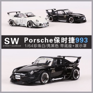 โมเดลรถยนต์จําลอง 1: 64 Porsche RWB993 ของเล่นสําหรับเด็ก