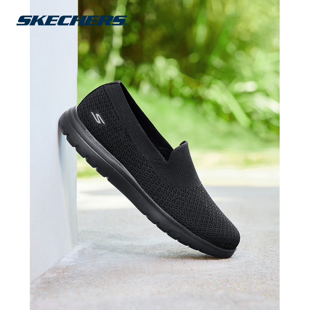 Skechers สเก็ตเชอร์ส รองเท้าผู้หญิง Women On-The-GO Flex Amber Walking Shoes – 138270-BBK Air-Cooled Goga Mat