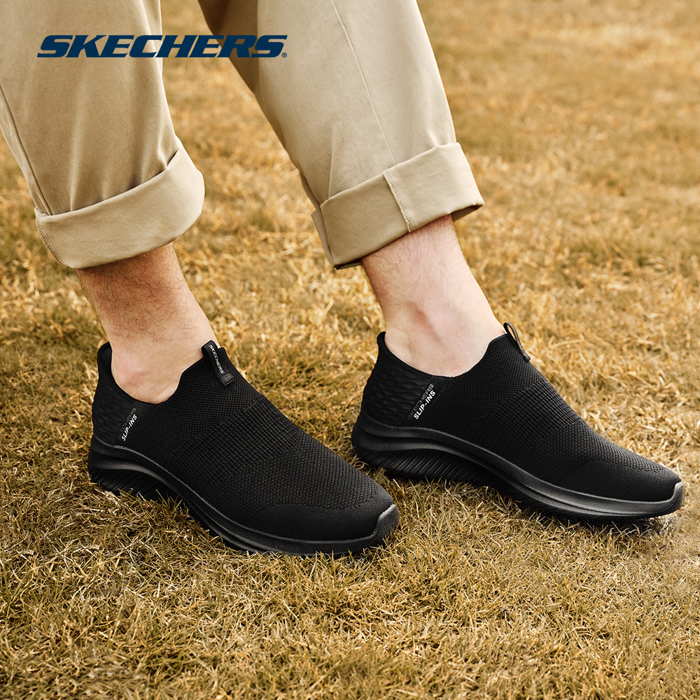 Skechers สเก็ตเชอร์ส รองเท้าผู้ชาย Men Slip-Ins Sport Ultra Flex 3.0 Smooth Step walking Shoes – 232450-BBK
