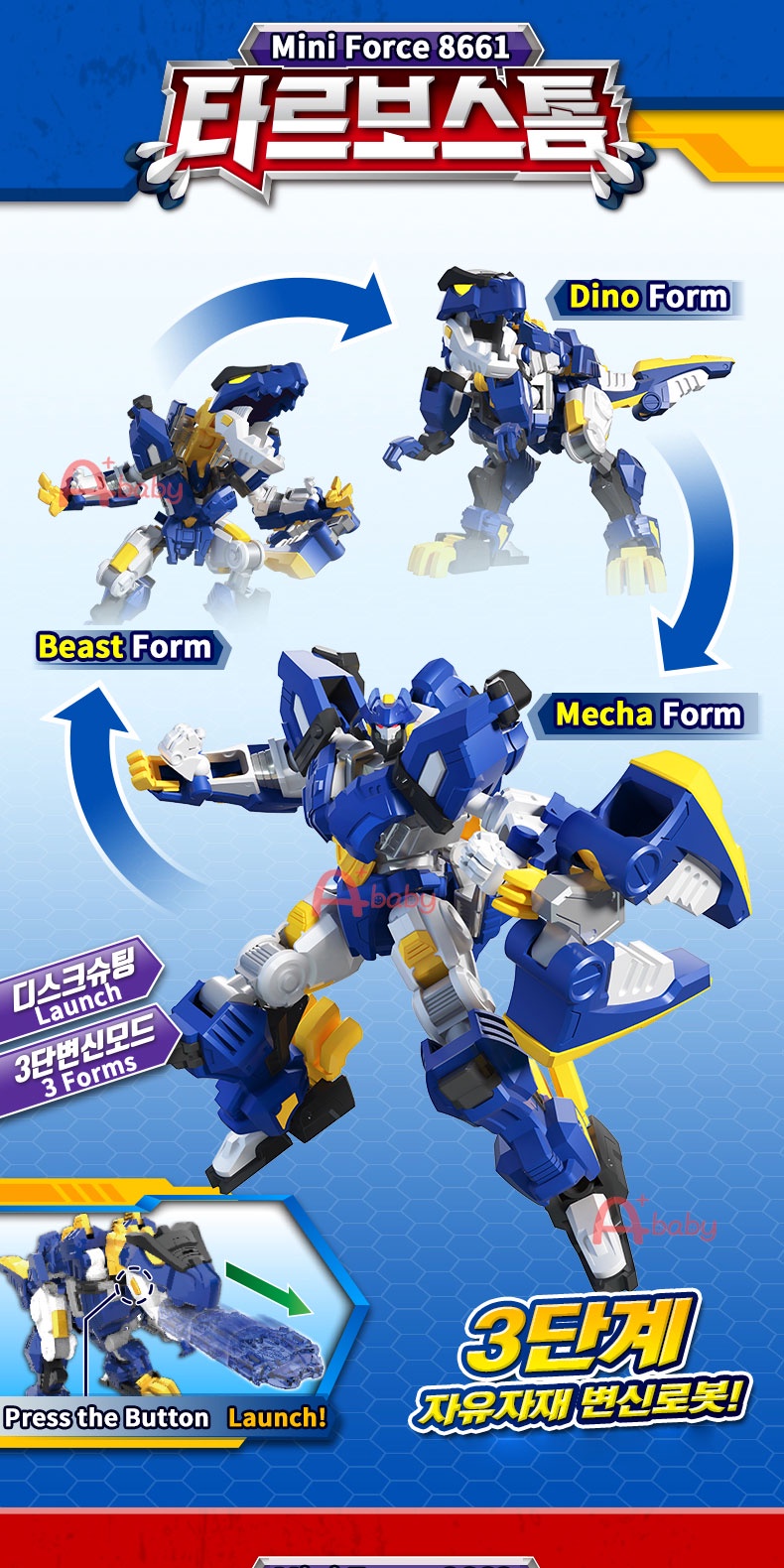 Mini Force หุ่นยนต์ของเล่น ซุปเปอร์ไดโน่ พาวเวอร์ ของแท้ ขนาดเล็ก ...