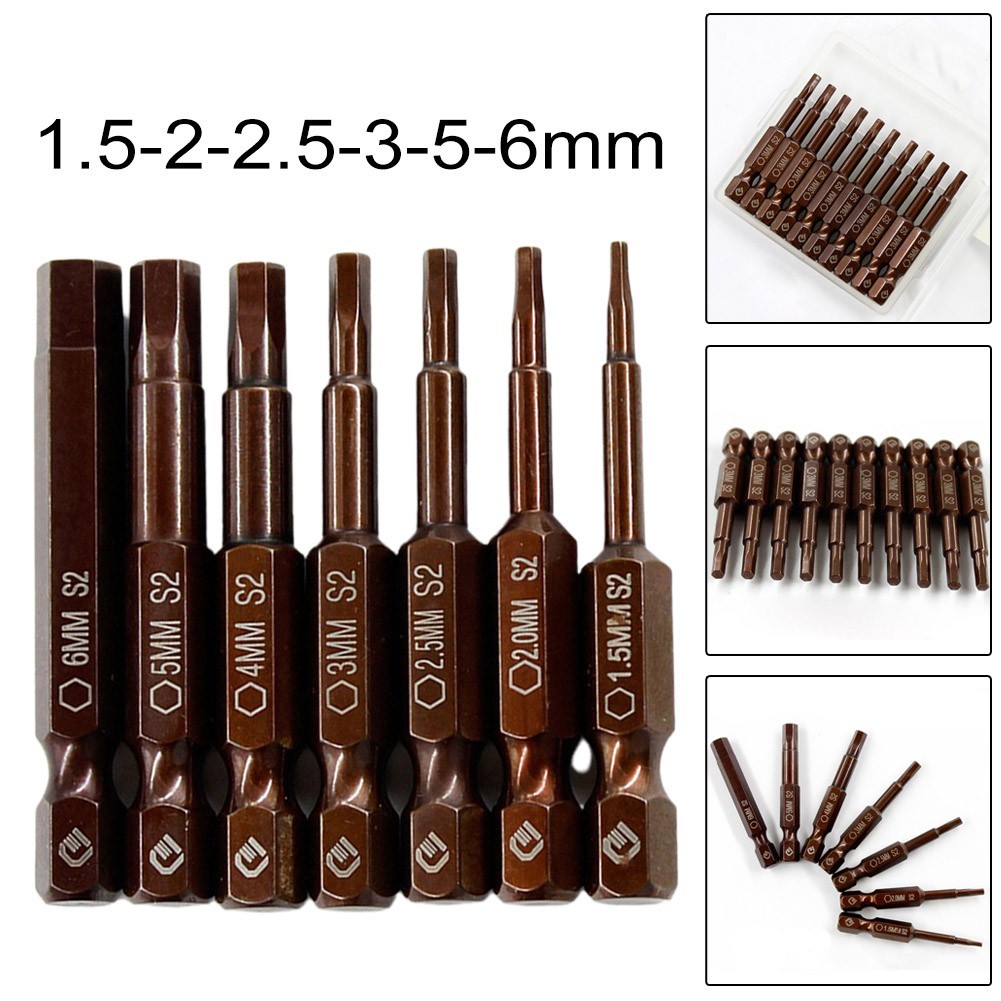 .Driver Bit Set 6-in-1 สำหรับไขควงไฟฟ้า ขนาด 50 มิลลิเมตร | Shopee Thailand