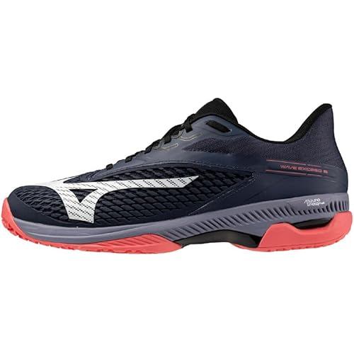 Mizuno Tennis Shoes Wave Exceed 6 OC Gray x Coral 24.0 cm 2E 