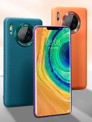 เคสโทรศัพท์มือถือหนัง สีพื้น สําหรับ Huawei Mate30 Mate30Pro Mate20 Mate20Pro P30 P30Pro P20 P20Pro