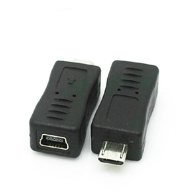 ภาพหน้าปกสินค้าหัวแปลง อะแดปเตอร์แปลง จาก Mini USB ไปเป็น Micro USB ( Mini USB Female to Micro USB Male Adapter ) จากร้าน chensoong บน Shopee