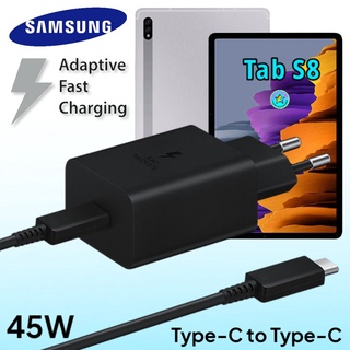 ที่ชาร์จ Samsung Galaxy Tab S8 45W Usb-C to Type-C ซัมซุง หัวชาร์จ(EU) สายชาร์จ 2เมตร Fast Charge ชาร์จเร็ว ชาร์จด่วน