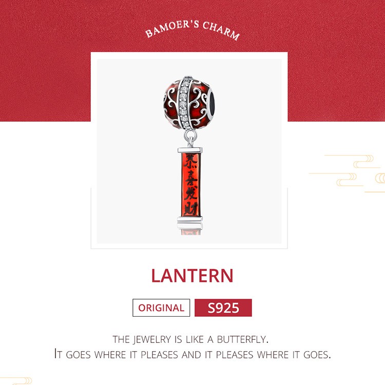 bamoer-โคมไฟสีแดงเสน่ห์เหมาะกับสร้อยข้อมือเงินแท้-925-diy
