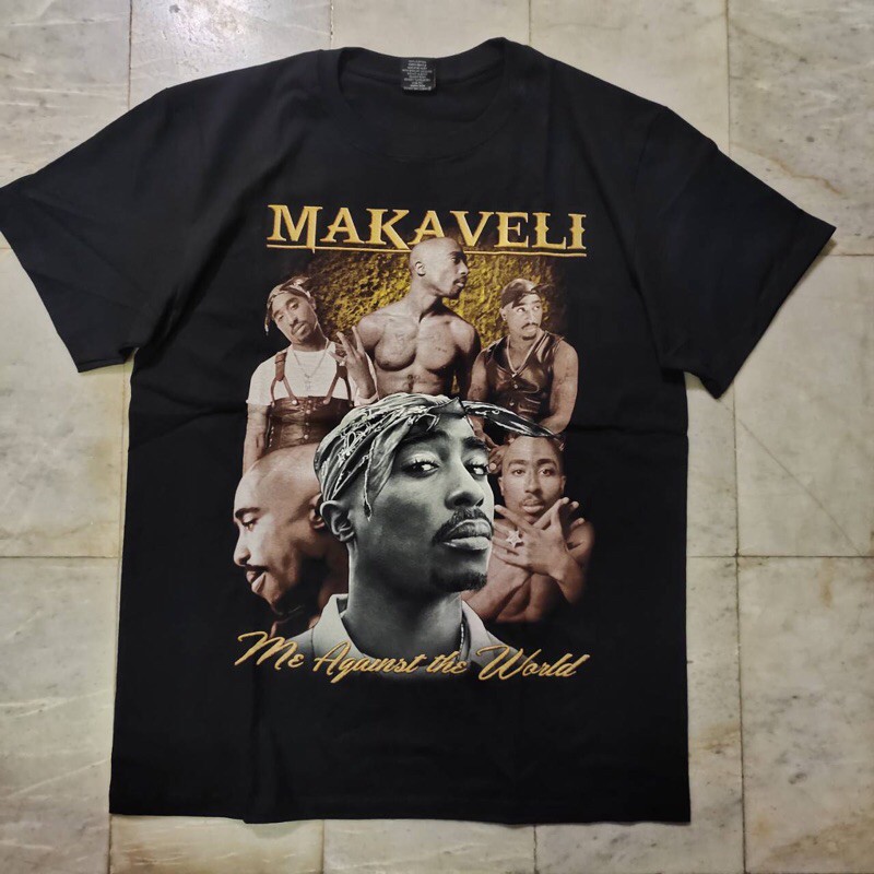 เสื้อวง-2pac-makaveli-hip-hop-เสื้อยืดวง-2pac-tupac