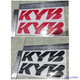 สติกเกอร์ พิมพ์ลาย Kyb กันกระแทก สําหรับติดด้านหน้ารถจักรยานยนต์ KLX หรือ CRF