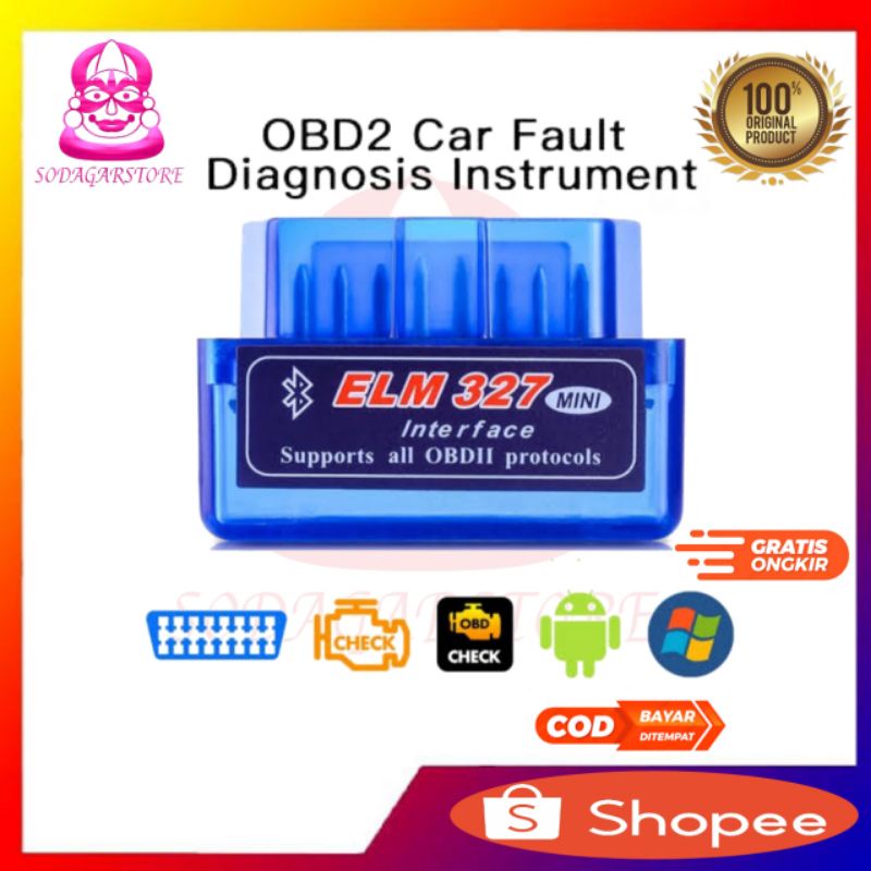 เครื่องสแกนเนอร์บลูทูธ Elm327 Super Mini OBD OBD 2v2.1 สําหรับรถยนต์ ...