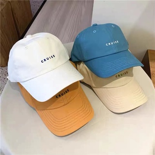 เช็ครีวิวสินค้าหมวกแก๊ปเบสบอล ปัก CRUISE  Challenge (มี 5 สี) หมวกแฟชั่นเกาหลี หมวกกีฬา