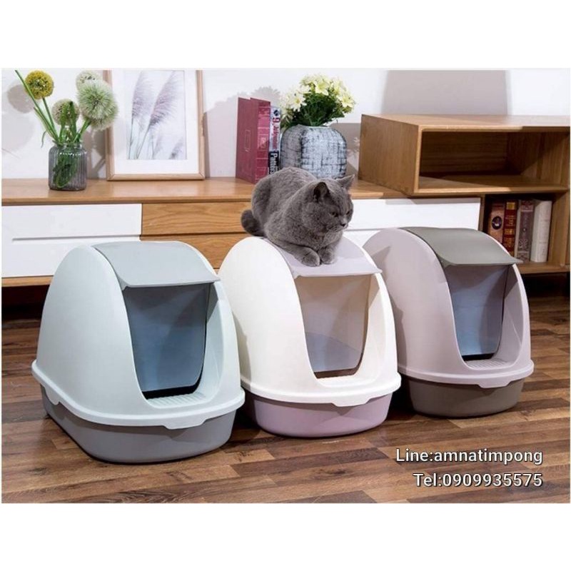 ภาพหน้าปกสินค้า007 ห้องน้ำแมวรุ่นดับกลิ่นได้กันทรายกระเด็น จากร้าน fidoz_factory99 บน Shopee