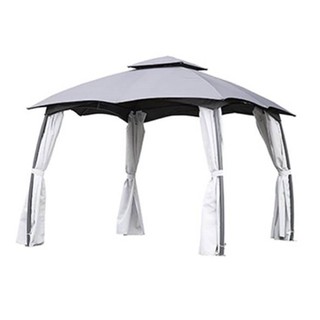 GAZEBO CANOPY TENT ME LIVING GEO 300X300X265CM GRAY เต็นท์สนาม ME LIVING GEO 300x300x265 ซม. สีเทา เต็นท์สนาม เฟอร์นิเจอ