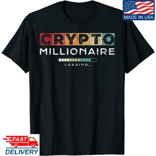 เสื้อยืด พิมพ์ลาย Crypto Millionaire สไตล์คลาสสิกS-5XL