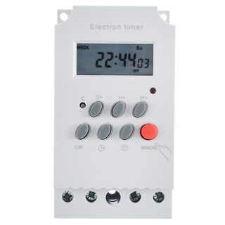 เบรกเกอร์ ตั้งเวลา 25 แอมป์ แบบดิจิตอล เปิด/ปิด อัตโนมัติ 16 ช่วงเวลา Energy Saving Electronic Programmable Timer 25A