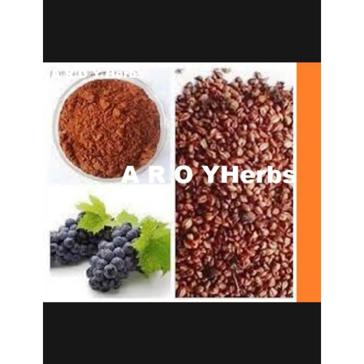 ผงเมล็ดองุ่น Grape Seed Powder Original from Black Grapes 100 Pure