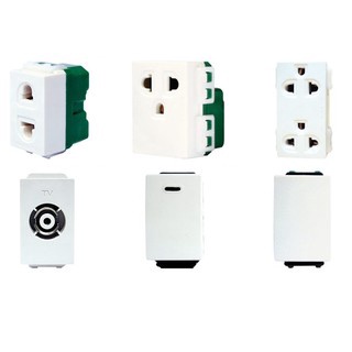 Zeberg ฝาพลาสติก PLUG SWITCH SOCKET ยี้ห้อซีเบริก ชุดปลั้กไฟบ้าน ปลั้ก ...