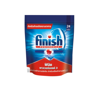 Finish ฟินิช ผลิตภัณฑ์ล้างจานชนิดก้อน สำหรับเครื่องล้างจาน 24 ก้อน 391 กรัม