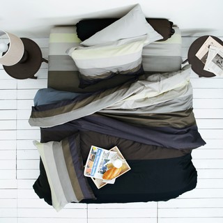 ชุดผ้าปูที่นอน + ผ้านวม LI-SD-10B รุ่น Lotus Impression Stripies
