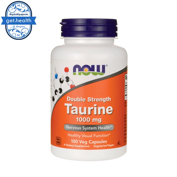 ภาพสินค้าพร้อมส่ง ทอรีน (ผง/เม็ด) Now Foods, Taurine, Pure Powder 8 oz (227 g) / 1000mg 100แคปซูล จากร้าน get.health บน Shopee ภาพที่ 5