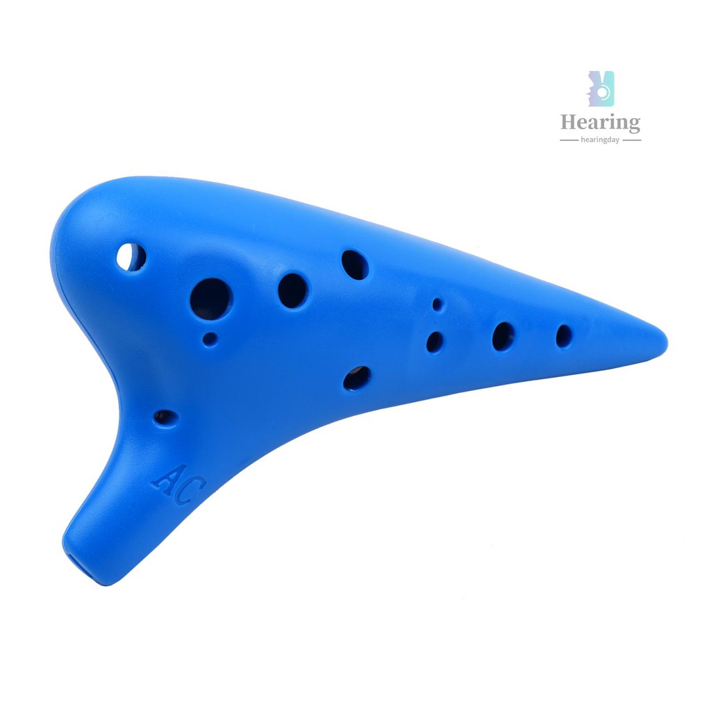 12 Holes Plastic Ocarina Flute Alto C Musical Instrument with Music