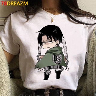 เสื้อยืด - เสื้อยืดสําหรับผู้ชาย▥K.Attack On Titans โจมตีเสื้อยืดผู้ชายฮิปฮอปฮาราจูกุวินเทจคู่ C