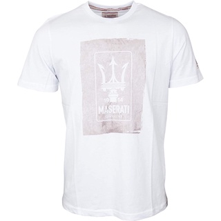 2021 Maserati Classiche Mens Logo T-Shirt White sale