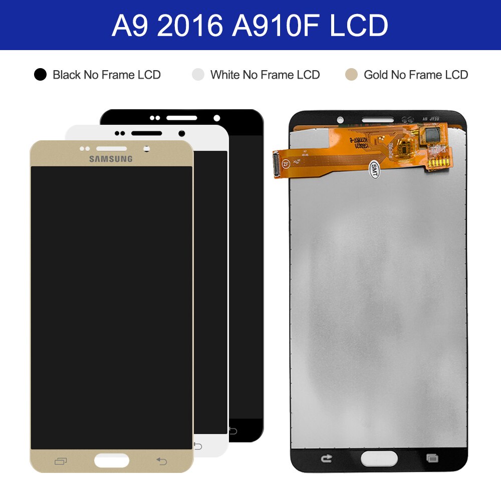 หน้าจอแสดงผล LCD TFT A910 แบบเปลี่ยน สําหรับ SAMSUNG Galaxy A9 2016 A9 ...