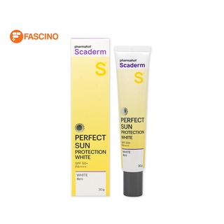 SCADERM PERFECT SUN PROTECTION  SPF50+/PA++++ 30G ครีมกันแดด สีขาว