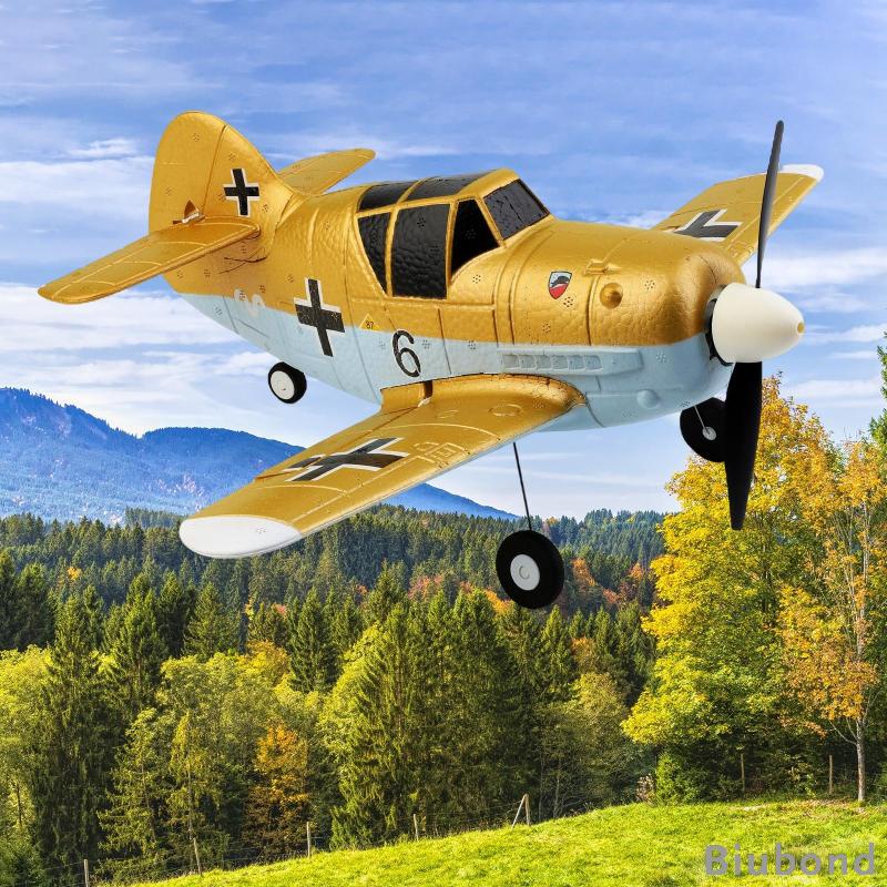 xk-a250-2-4g-4ch-remote-control-bf-109-fighter-epp-aircraft-indoor-outdoor-rc-plane-rtf-6-axis-gyros-1020-coreless-motor-aeroplane-model-toy