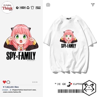 อะนิเมะ Spy X FAMILY เสื้อยืด Loid Forger Yor Tees Anya Tshirt คอสเพลย์ผู้ชายผู้หญิงฤดูร้อน T-shirt