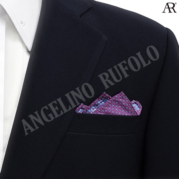angelino-rufolo-pocket-square-ผ้าเช็ดหน้าสูท-ผ้าไหมทออิตาลี่คุณภาพเยี่ยม-ดีไซน์-line-สีม่วง-สีน้ำเงิน