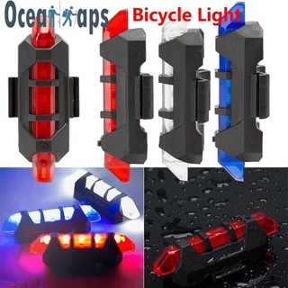 สินค้า ไฟหลัง 5 LED ไฟท้ายจักรยาน แบบชาร์จไฟ USB