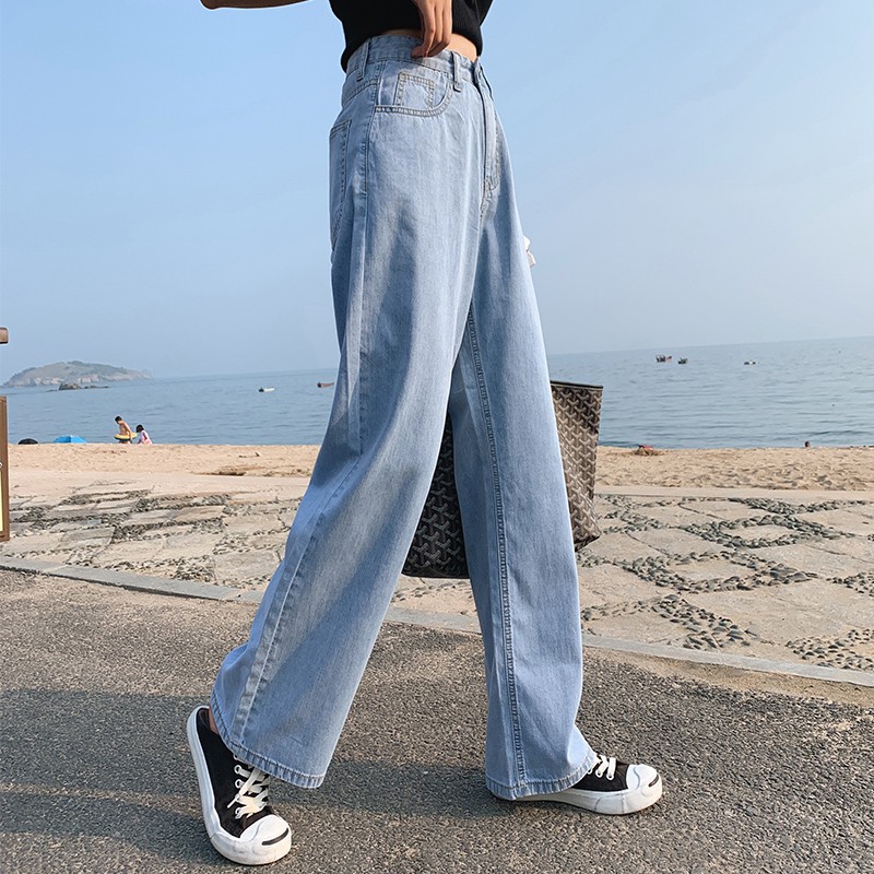 ภาพสินค้า8529 กางเกงยีนส์ ขายาว สไตล์เกาหลี ทรงบอยแฟชั่น แนววินเทจ จากร้าน dagleshop บน Shopee ภาพที่ 5