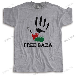 [S-5XL] เสื้อยืดแขนสั้น ผ้าฝ้าย พิมพ์ลาย Free Gaza Freedom Palestine สไตล์คลาสสิก เหมาะกับฤดูร้อน สําหรับผู้ชาย