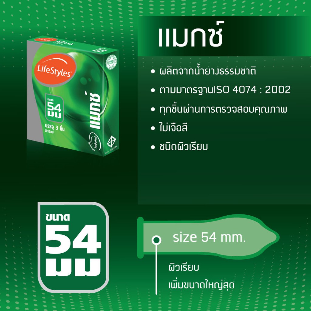 ถุงยาง-54-ถุงยางอนามัย-ไลฟ์สไตล์-แม็กซ์-แพ็ค-3-maxx-condom