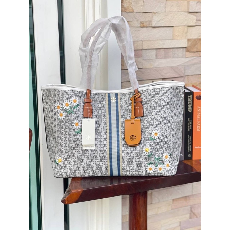 Tory burch gemini applique tote sale
